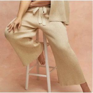 Eloquii Wide Leg Ribbed Knit Pants 14/16